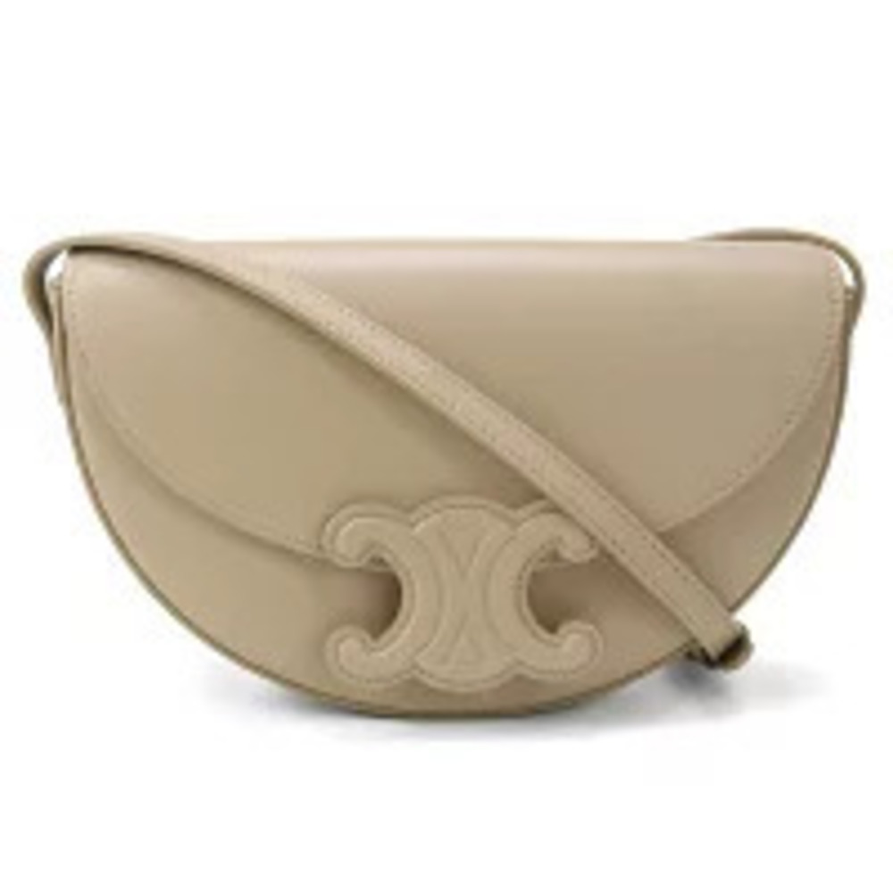 Celine Crossbody Bag Cuile Triomphe Besace Beige Cream